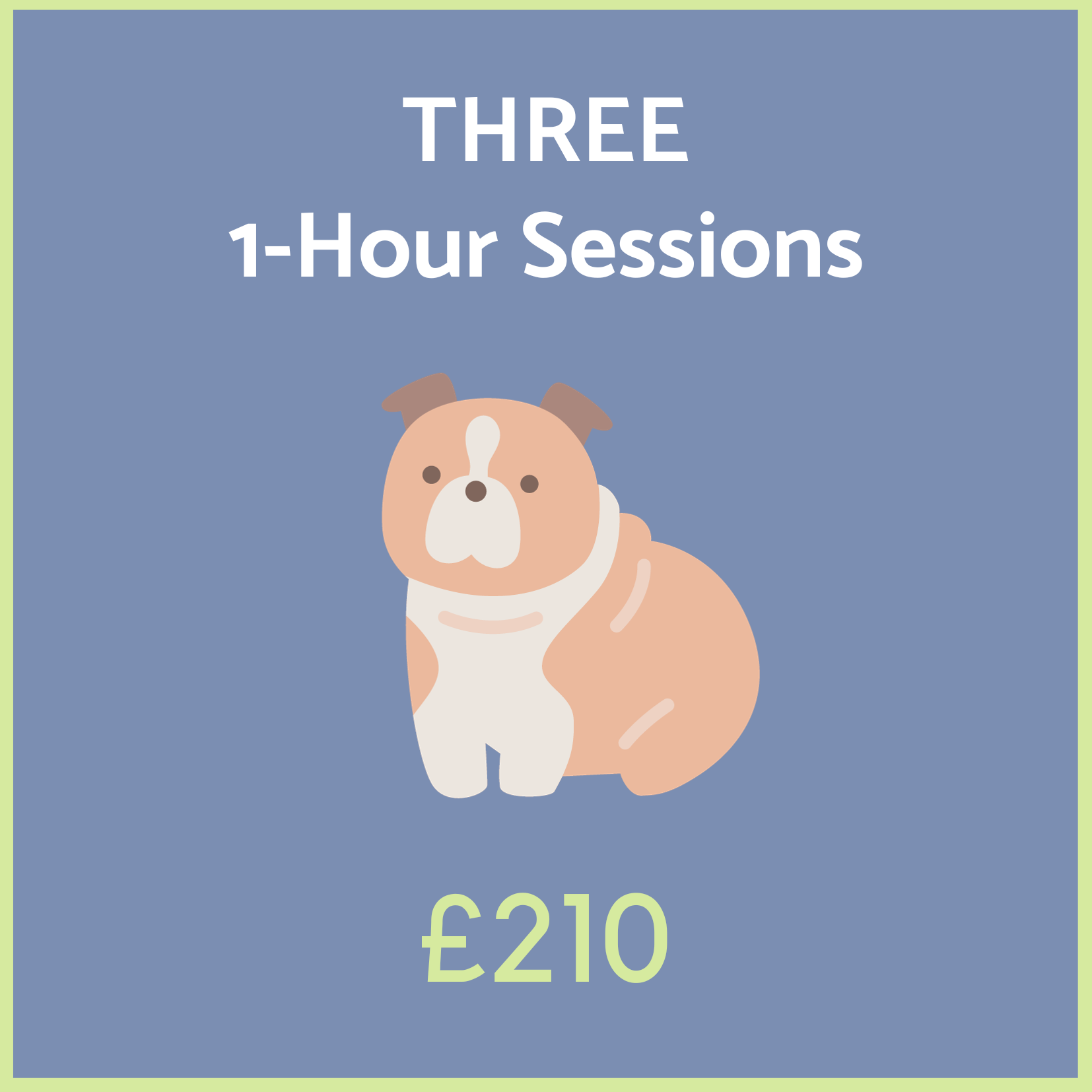 THREE 1-hr Sessions